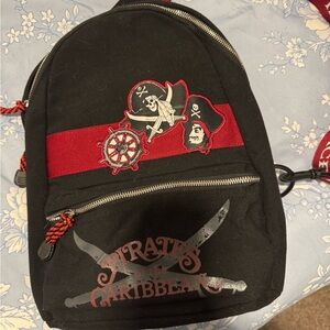 Disney Black and Red Pirates of the Caribbean Hobo Bag